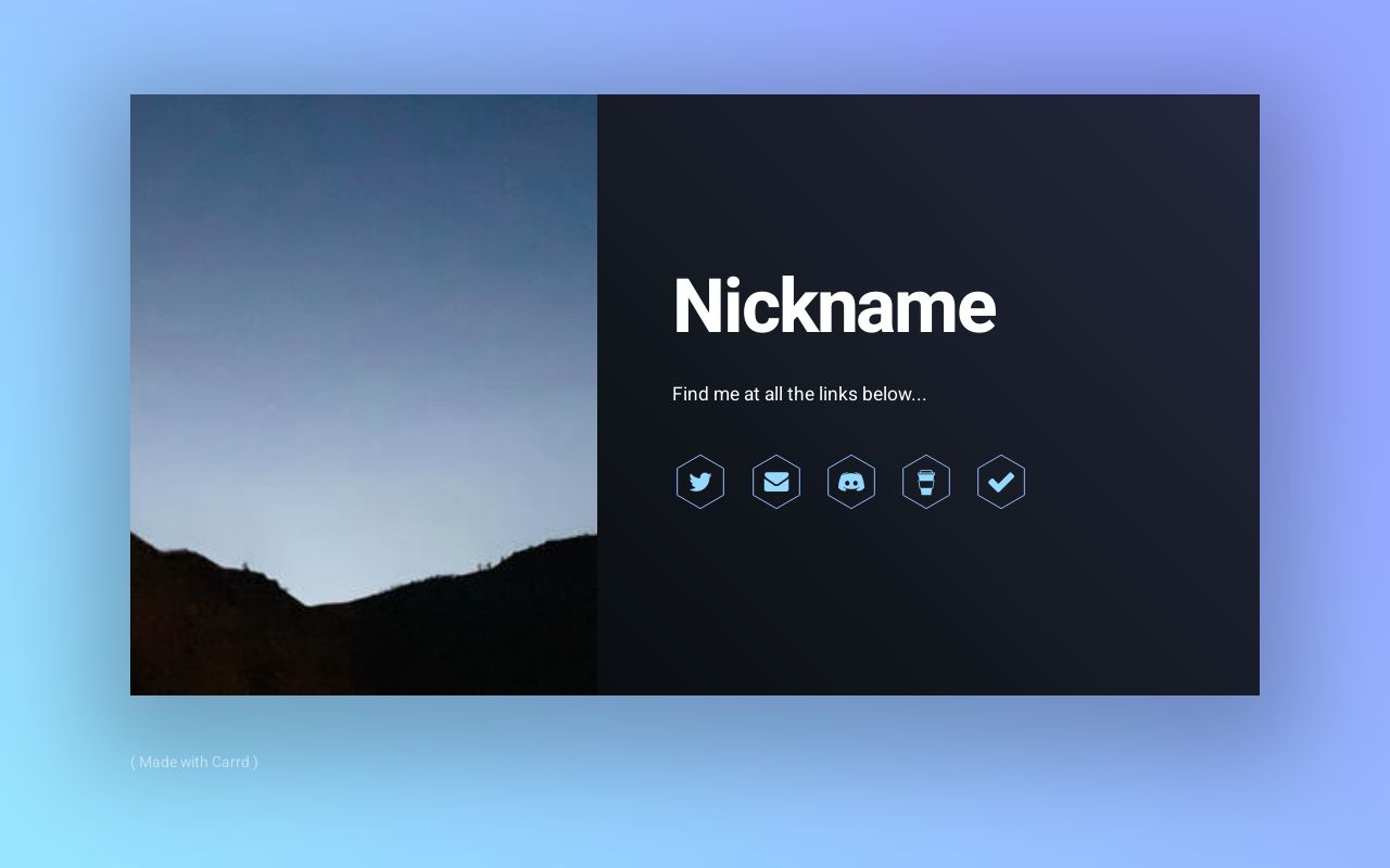 Carrd profile picture for @nickname